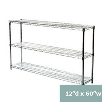 Shelving.com Chrome Wire Shelving with 3 Tier Shelves -