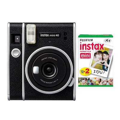 Fujifilm Instax Mini 40 Instant Film Camera with Twin Film Pack (20 Exposures)
