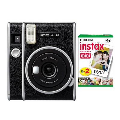 Fujifilm Instax Mini 40 Instant Film Camera with Twin Film Pack (20  Exposures)