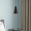 Livex Lighting Metal Shade 1 - Light Pendant in  Shiny Black - 3 of 4