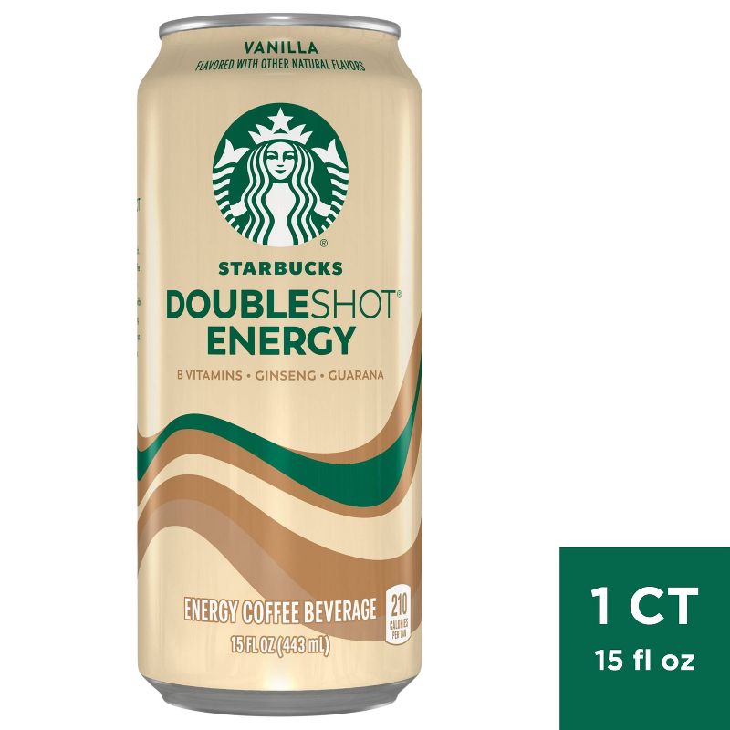 Starbucks Doubleshot Energy Vanilla Fortified Energy Coffee Drink - 15 fl oz Can, 1 of 9