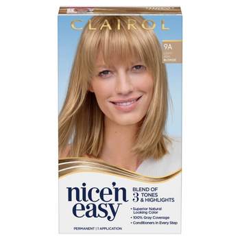 Clairol Nice'n Easy Permanent Hair Color Cream Kit - 9A Light Ash Blonde
