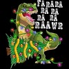 Men's Design By Humans Dinosaur Christmas By NekoShop T-Shirt - 2 of 4