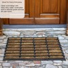 Gardenised Shoe and Boot Scraper Mat with Tray Coir Bristles Built-In Wire Brush and Non-Slip Rubber Base, 18x30" - 2 of 4
