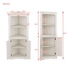ORRD Tall Corner Cabinet with Doors for living room, bathroom,Dining Room or Kitchen,beige - 4 of 4