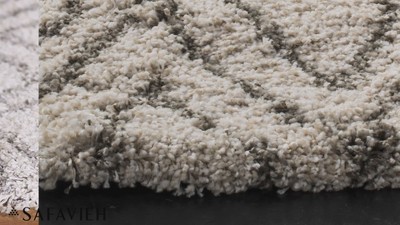 Hudson 5' x 5' Square Gray Shag Rug