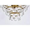 Elegant Lighting Ella 16 inch flush mount in brass - 4 of 4