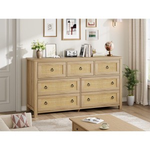 3 Dresser for Bedroom, 29" Tall Dresser, Modern Tall Drawer Dresser with Storage, Wooden Closet Dressers Chest of Drawers, White - 1 of 4