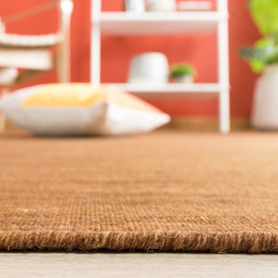 Bohemian Square Handwoven Wool-Cotton Blend Area Rug - 6'