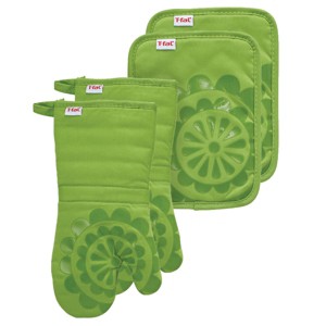 T-fal 4-Pack Medallion Oven Mitt & Pot Holder Set - 1 of 4