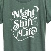 Women's - Instant Message - Night Shift Life Short Sleeve Graphic T-Shirt - 2 of 4