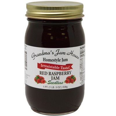 Grandma's Jam House All Natural Usa Made Homestyle Seedless Red ...