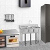 WhizMax Free Standing Stainless-Steel Single Bowl Commercial Restaurant Kitchen Sink - 2 of 4