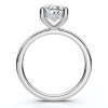 Pompeii3 2 1/10Ct Oval Diamond Side Halo Engagement Ring 14k Gold or Platinum Lab Created - 2 of 4