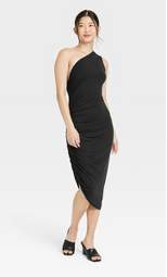 Women's Sleeveless One Shoulder Knit Bodycon Dress - A New Day™
