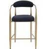 NicBex Boucle Bar Stools Set of 2 with Metal Frame,Counter Height Bar Stools with Backrest,Kitchen Island Stools for Home Bar,Dining & Cafe - 2 of 4