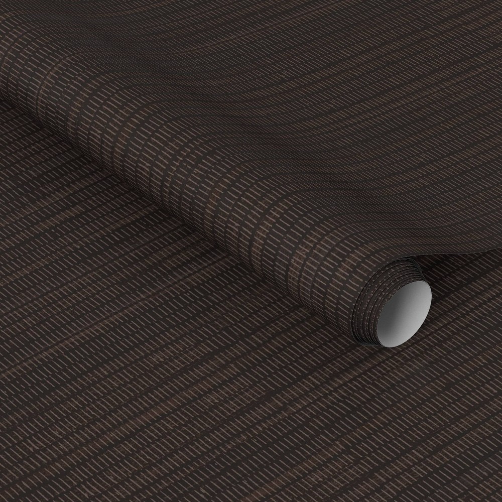 Photos - Wallpaper Seagrass Charcoal Peel and Stick  - Threshold™