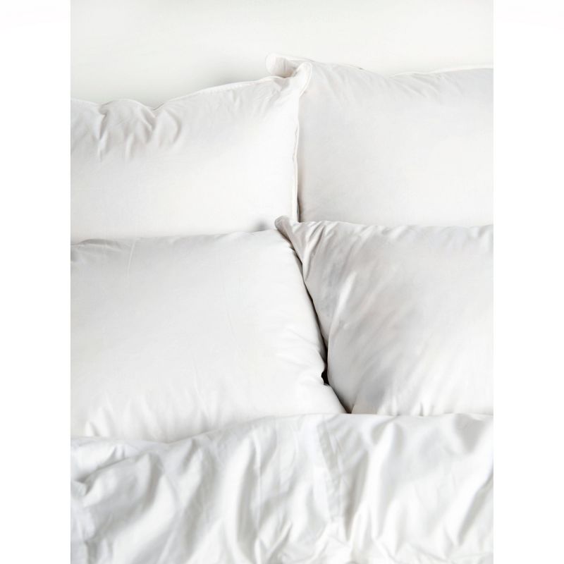 2 Pack Firm White Duck Feather & Down Bed Pillow | BOKSER HOME, 6 of 13