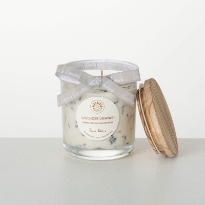 Vance Kitira Lavender Unwind Scented Soy Wax 4.25" Jar Candle