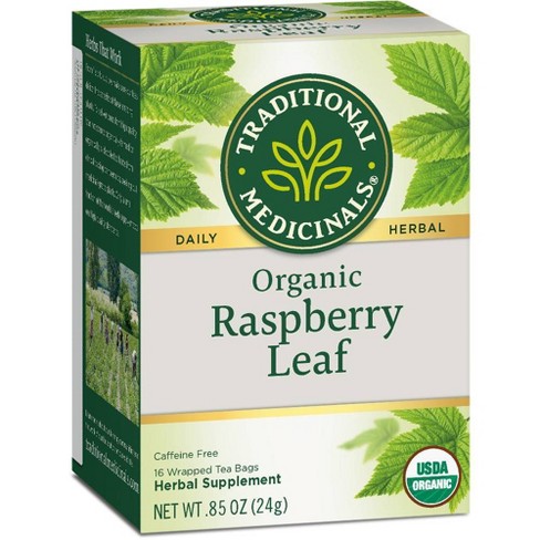 Traditional Medicinals Organic Raspberry Leaf Herbal Tea 16ct Target