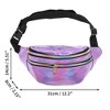 Unique Bargains Stylish Reflective Holographic Sports Waist Bag 1 Pc - 3 of 4