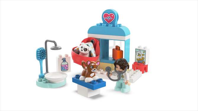 LEGO DUPLO Town Visit to the Vet Clinic Toy, Pretend Play Toy 10438, 2 of 10, play video