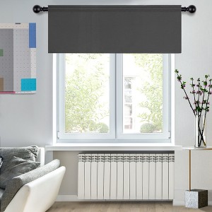 Deconovo Room Darkening Rod Pocket Window Valance – 1 Panel - 1 of 4