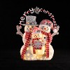 LuxenHome Merry Christmas Snowman Trio Holiday Decoration with Battery-Operated Lights Multi-Color - 3 of 4