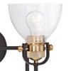 Minka Lavery Modern Wall Light Sconce Lustrous Bronze Hardwired 16 1/4" 2-Light Fixture Clear Seedy Glass for Bedroom Bathroom - 2 of 4