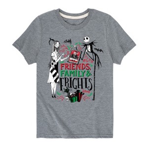 Boys' - The Nightmare Before Christmas - Friends Family and Frights Short Sleeve Graphic T-Shirt - 1 of 4