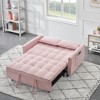 SKRAN Modern 3-in-1 Convertible Sofa Bed - Compact Pull-Out , with Cushioned Backrest, Storage Pockets & Pillows - for Small Spaces - 2 of 4