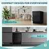 EUHOMY 24 in Undercounter Beverage Refrigerator, Outdoor Double Drawers Fridge, Built-in Fridge for Home & Commercial Use, Stainless Steel Black - 3 of 4