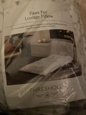 Faux fur sales lounge pillow