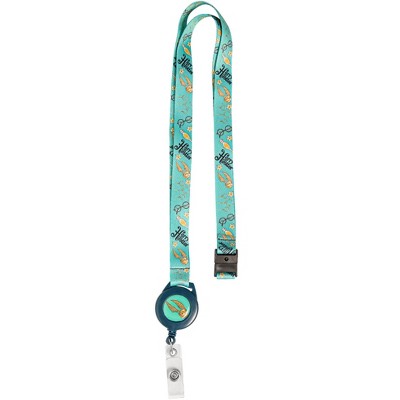 Harry Potter Women's Golden Snitch Lanyard and Clip, Blue