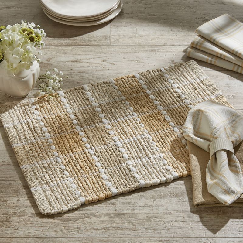 Park Designs Cocoa Butter Chindi Placemats Set of 4, 2 of 4