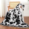 GustoWave Cow Print 10 Heat Levels Electric Heating Blanket, Machine Washable, Black+White - 3 of 4