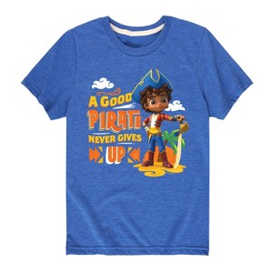 Boys' - Santiago of the Seas - A Good Pirate Never Gives Up Short Sleeve Graphic T-Shirt - 1 of 4