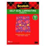 Scotch Single-Sided Laminating Sheet, 9 x 12 Inches, Clear, Pack of 50