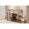 Full Size Loft Bed with Built-in Wardrobe, Storage Shelves and Drawers - 4 of 4
