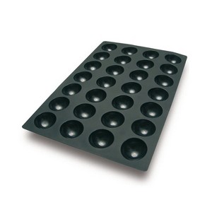 Silikomart Silicone Bakeware Half-Sphere 3 Oz, 2.75" dia. x 1.37"H, 28 cavities - 1 of 3