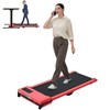 CENGHU Walking Pad with Quiet 2.0 HP Motor, Countdown Modes, 220 lbs Weight Capacity for Home or Office Workouts, Portable Treadmill Walking, Red - 2 of 4