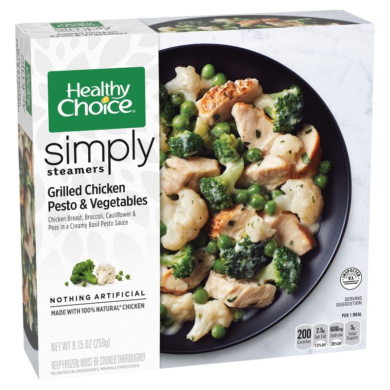 Healthy Choice Simply Steamers Frozen Grilled Chicken Pesto and Vegetables - 9.15oz, 3 of 5