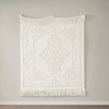 100% Cotton Botanical Tufted Throw Blanket, Bohemian Style Lightweight Breathable Blanket for All Seasons - 3 of 4