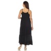 White Mark Women's Scoop Neck Tiered Maxi Sun Dress - 3 of 4