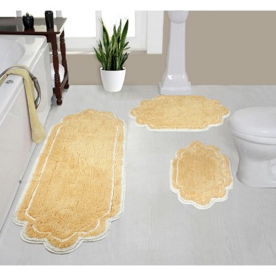 Allure Collection Cotton Tufted Bath Rug Set Set of 3 - Home Weavers