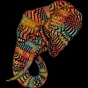 Girl's Design By Humans Elephant (Majestic) By kase T-Shirt - 2 of 3