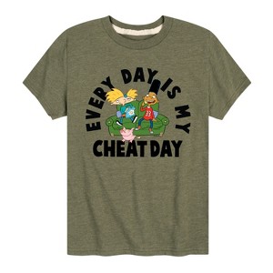 Boys' - Hey Arnold! - Cheat Day Short Sleeve Graphic T-Shirt - 1 of 4