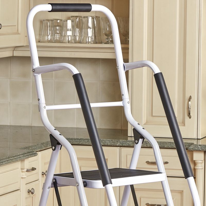The Lakeside Collection 3-Step Ladder with Handrails, 3 of 5