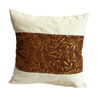 Slickblue Linen Stylish Patchwork Pillow Cushion - Decorative Floor Cushion, 19.7x19.7 inches, 5 Designs Available