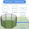 SEVOBAL Pet Doors, Gates and Pens 8-Panel Heavy Duty Dog Playpen Outdoor Exercise Fence for Large Dogs, Black, 63.5"*63.5"*40" - 4 of 4